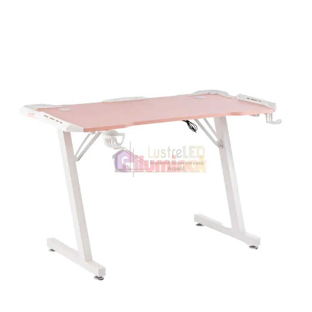 Birou De Gaming 505 Pink 120X60X73Cm Desks