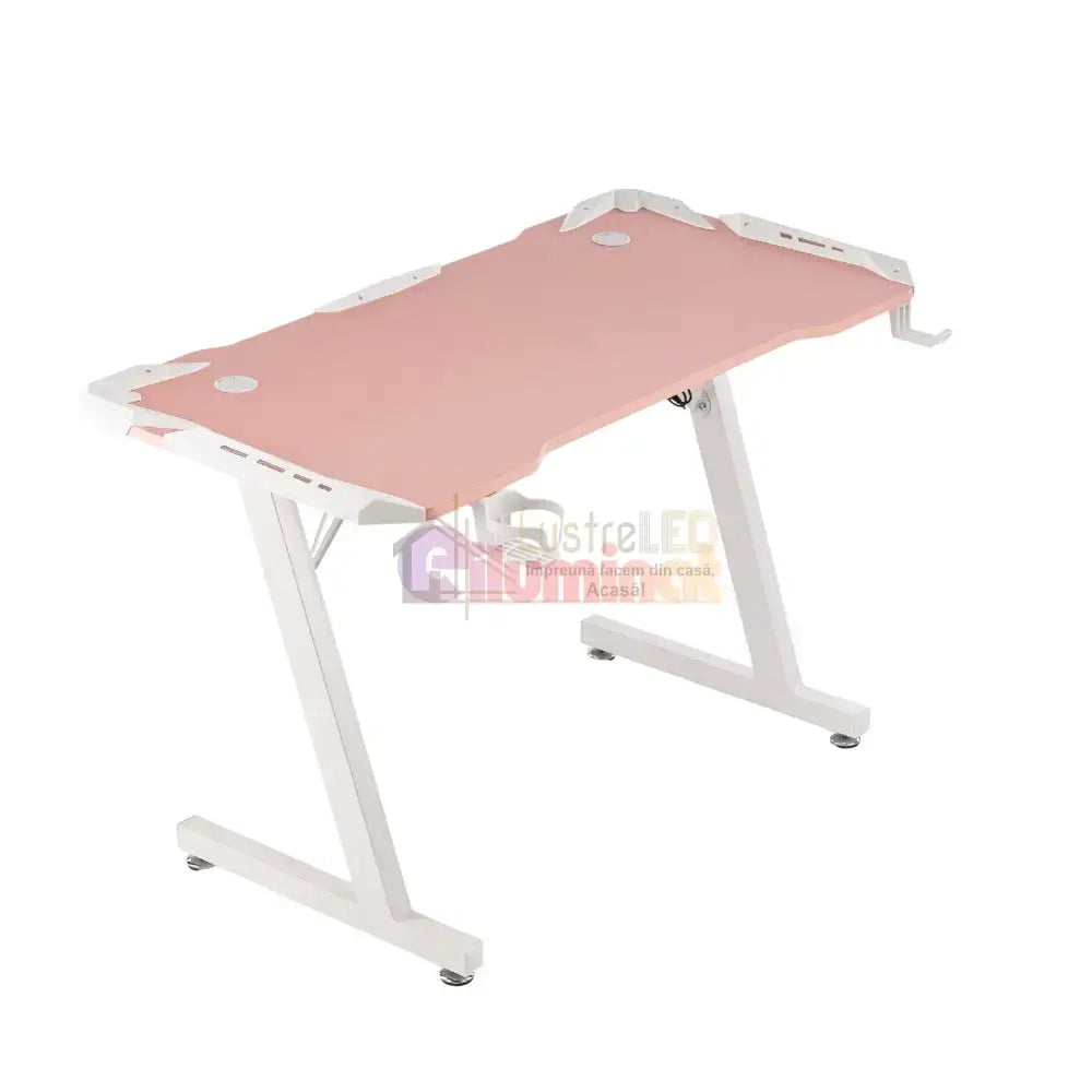 Birou De Gaming 505 Pink 120X60X73Cm Desks