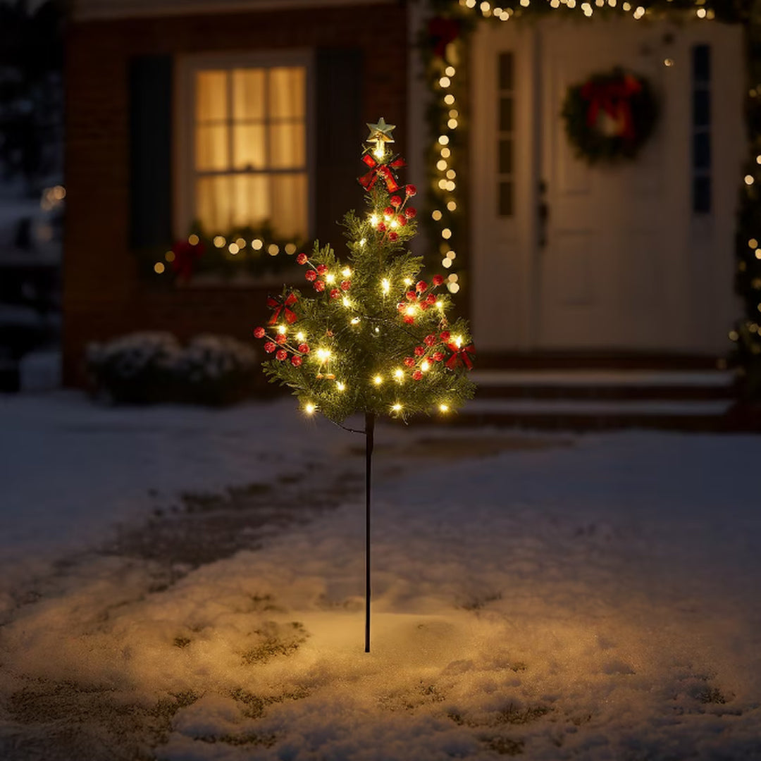 Brad LED de Craciun Verde | 75CM | 10lm | IP44