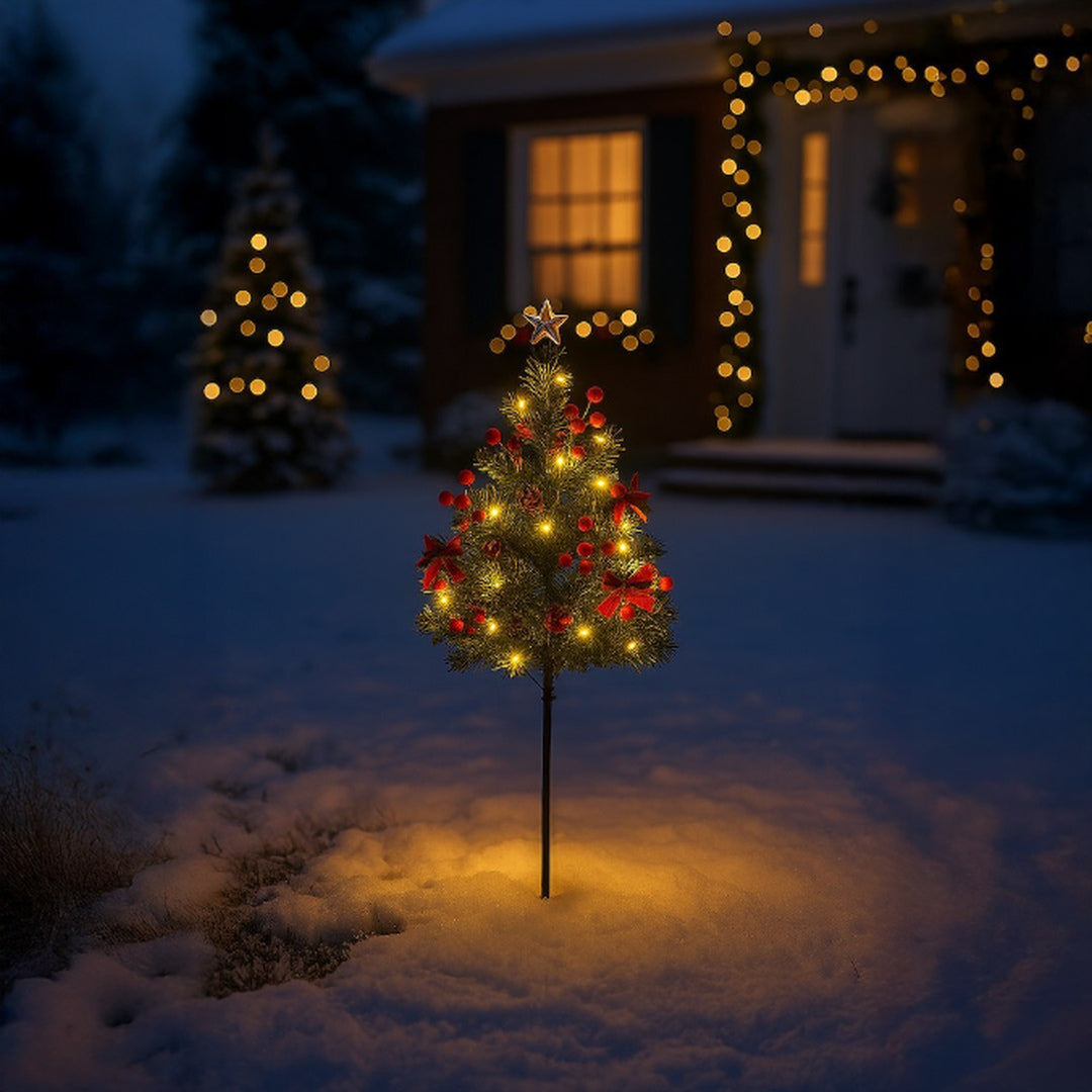 Brad LED de Craciun Verde | 75CM | 10lm | IP44