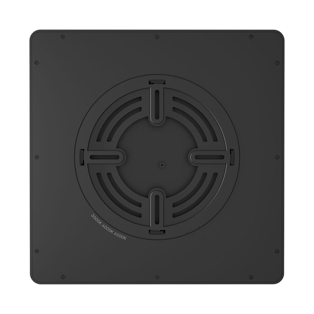 Plafoniera LED Zetta 23x23CM Neagra IP40 3 Lumini Echivalent 160W