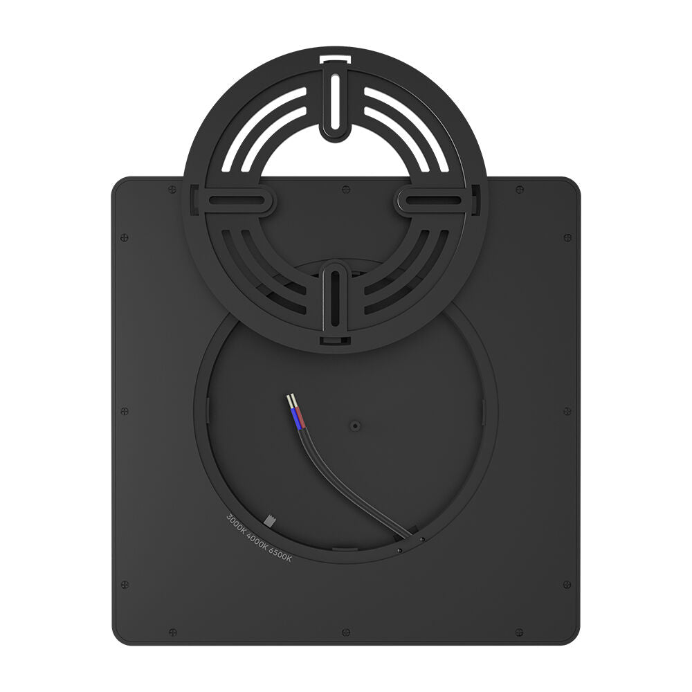 Plafoniera LED Zetta 23x23CM Neagra IP40 3 Lumini Echivalent 160W