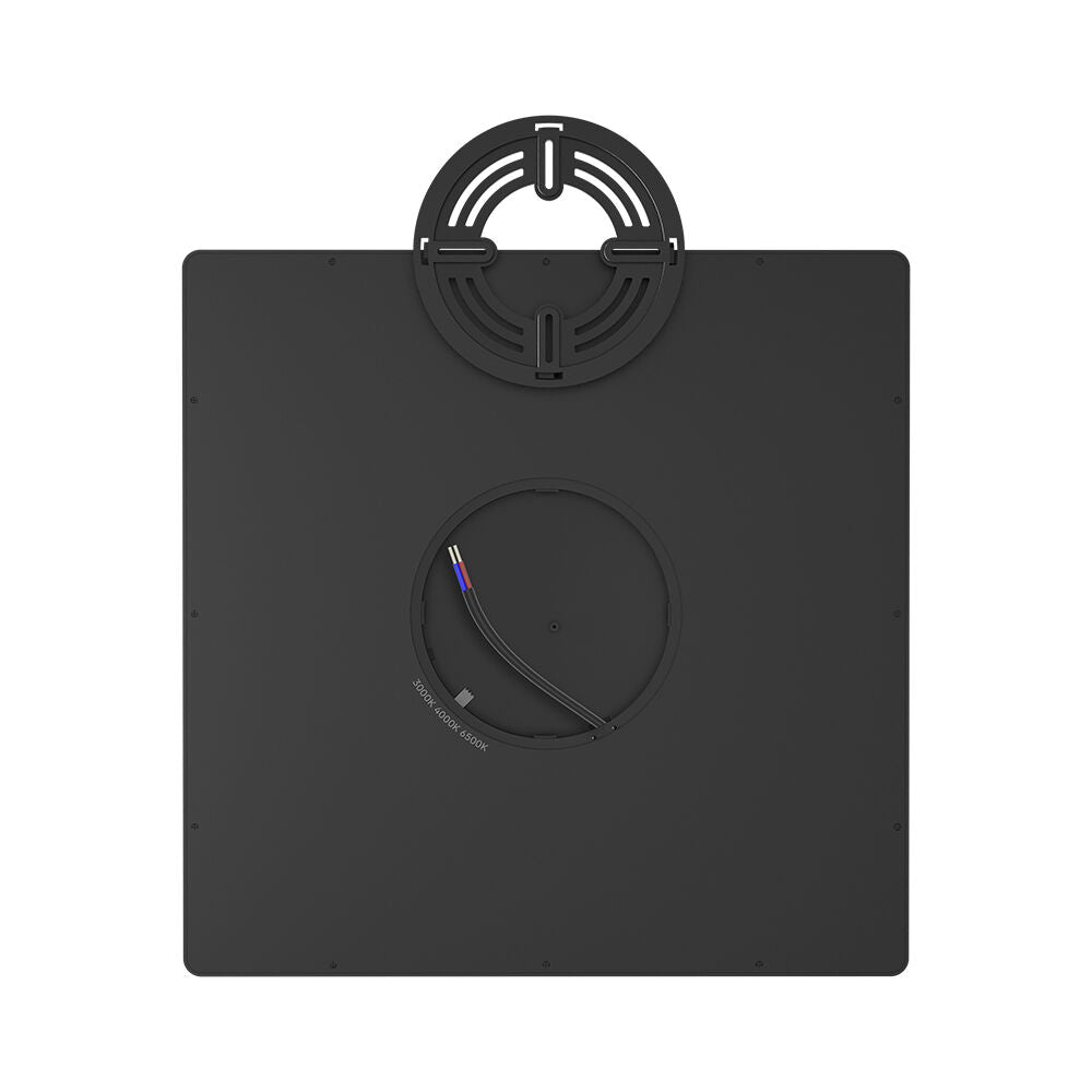 Plafoniera LED Zetta 40x40CM Neagra IP40 3 Lumini Echivalent 250W