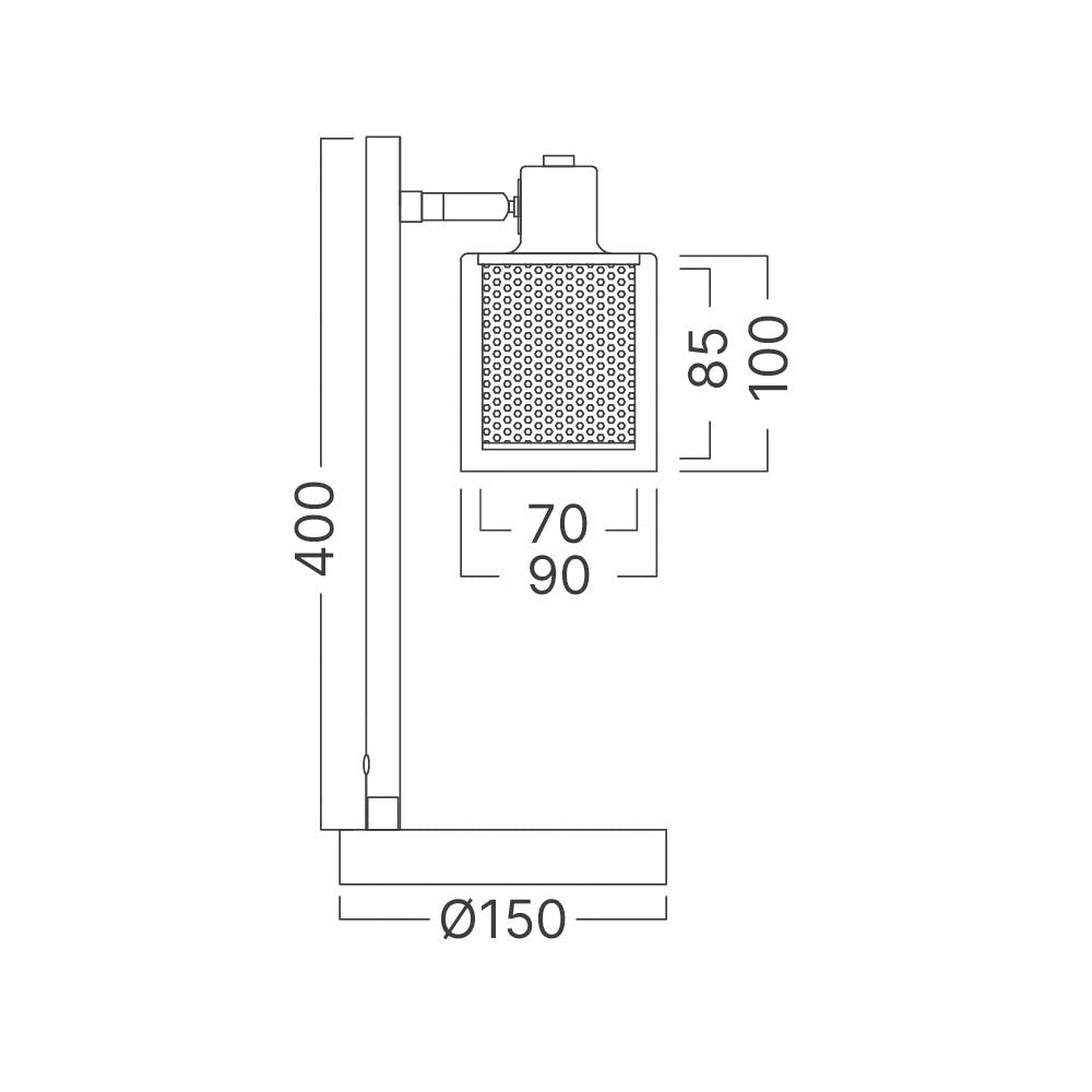 Veioza Cooper Black 40CM