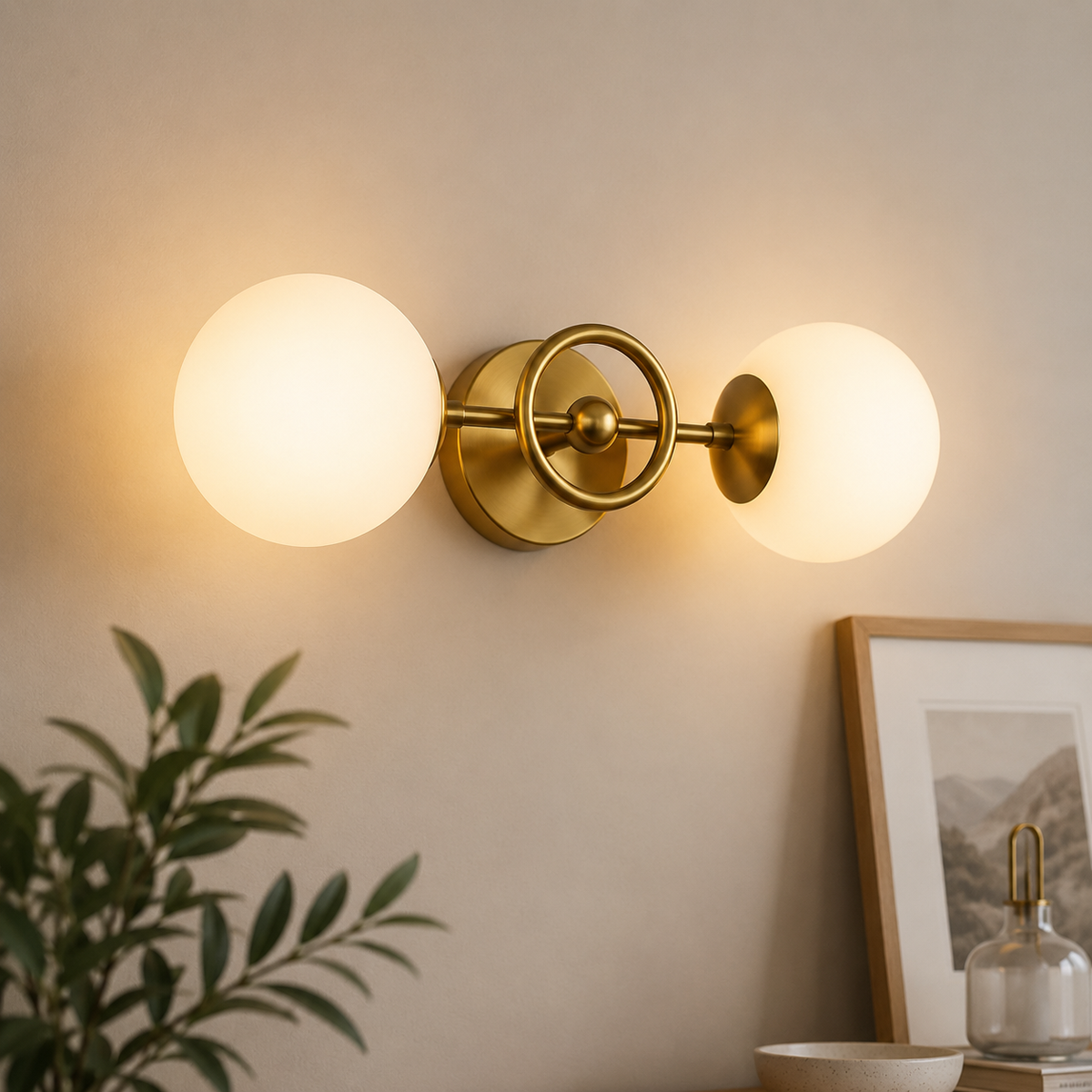 Lustra Abajur Aplicata Hicaro Gold 2xE27