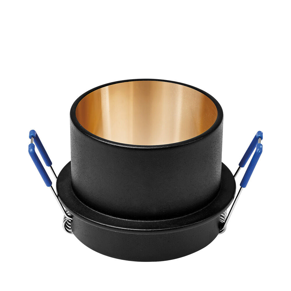 Spot Incastrat Rotund Negru & Auriu Dulie MR16 Ø70x63mm