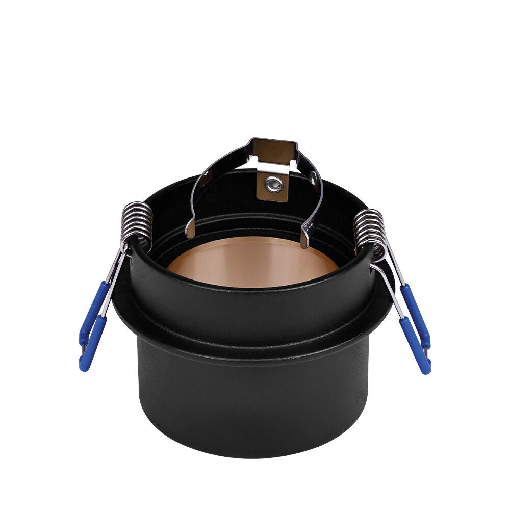 Spot Incastrat Rotund Negru & Auriu Dulie MR16 Ø70x63mm