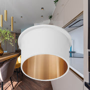 Spot Incastrat Rotund Alb & Auriu Dulie MR16 Ø70x63mm