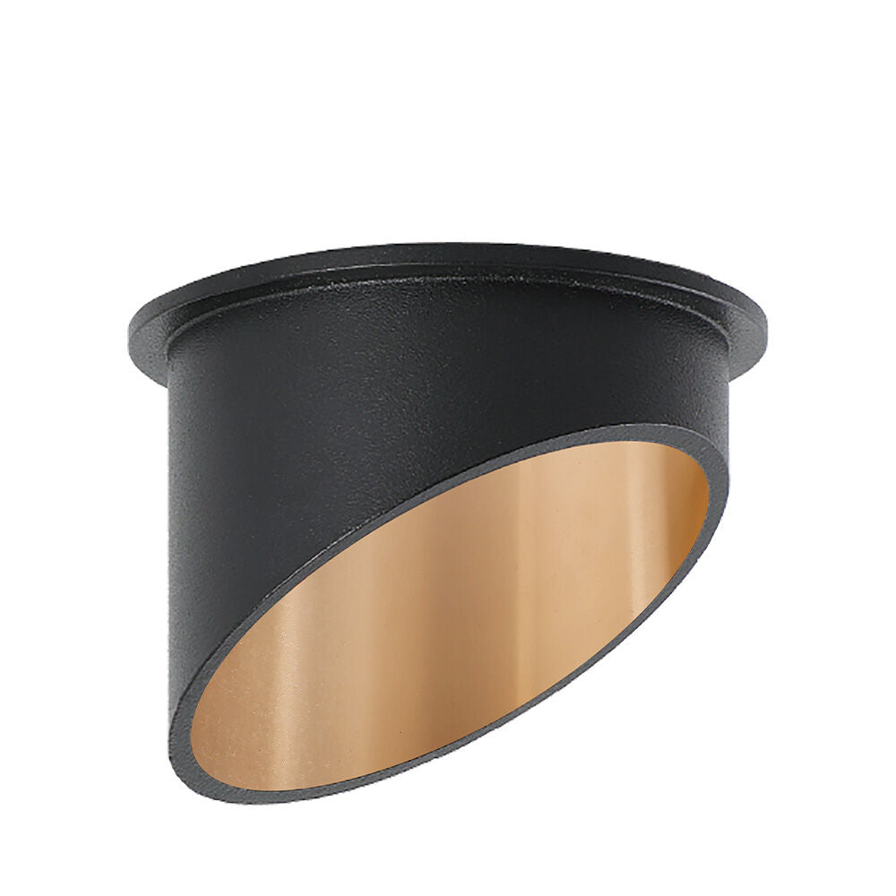 Spot Incastrat Rotund Negru & Auriu Dulie MR16 Ø70x69mm