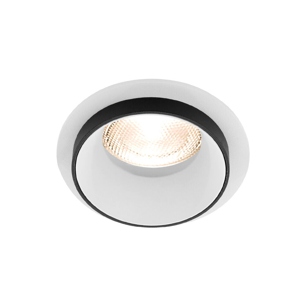 Spot Incastrat Rotund Alb & Negru Dulie MR16 Ø92x38mm
