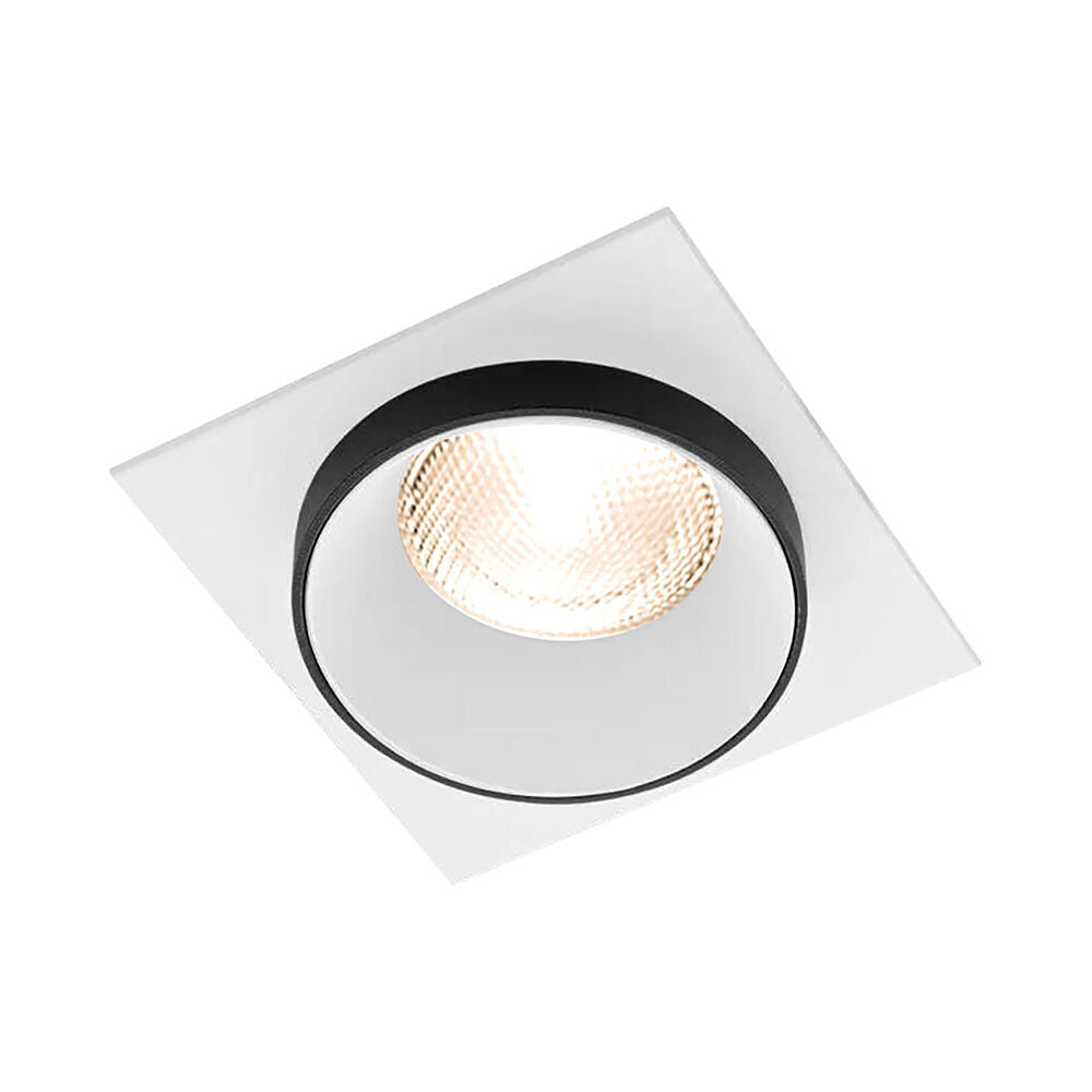 Spot Incastrat Patrat Alb & Negru Dulie MR16 Ø92x38mm