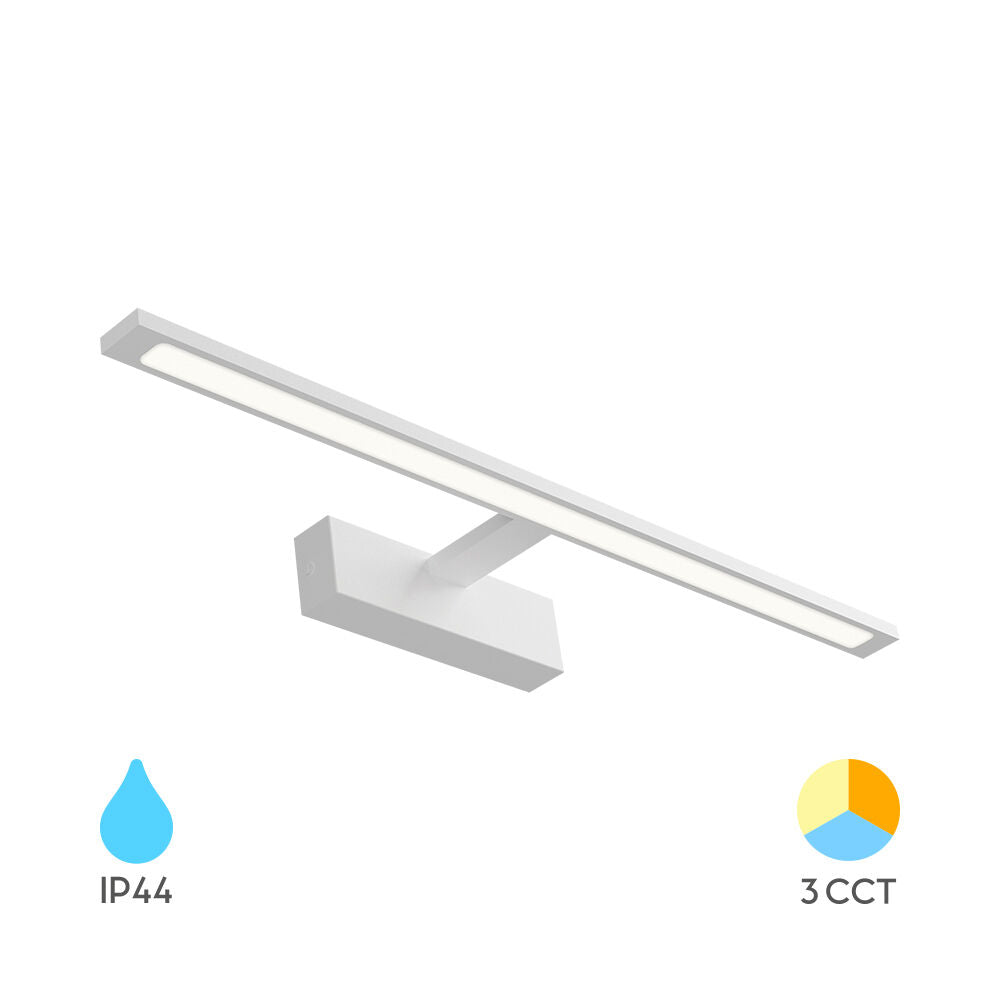 Aplica LED Baie 12W VIREN Alba 60cm 3 Lumini din Buton