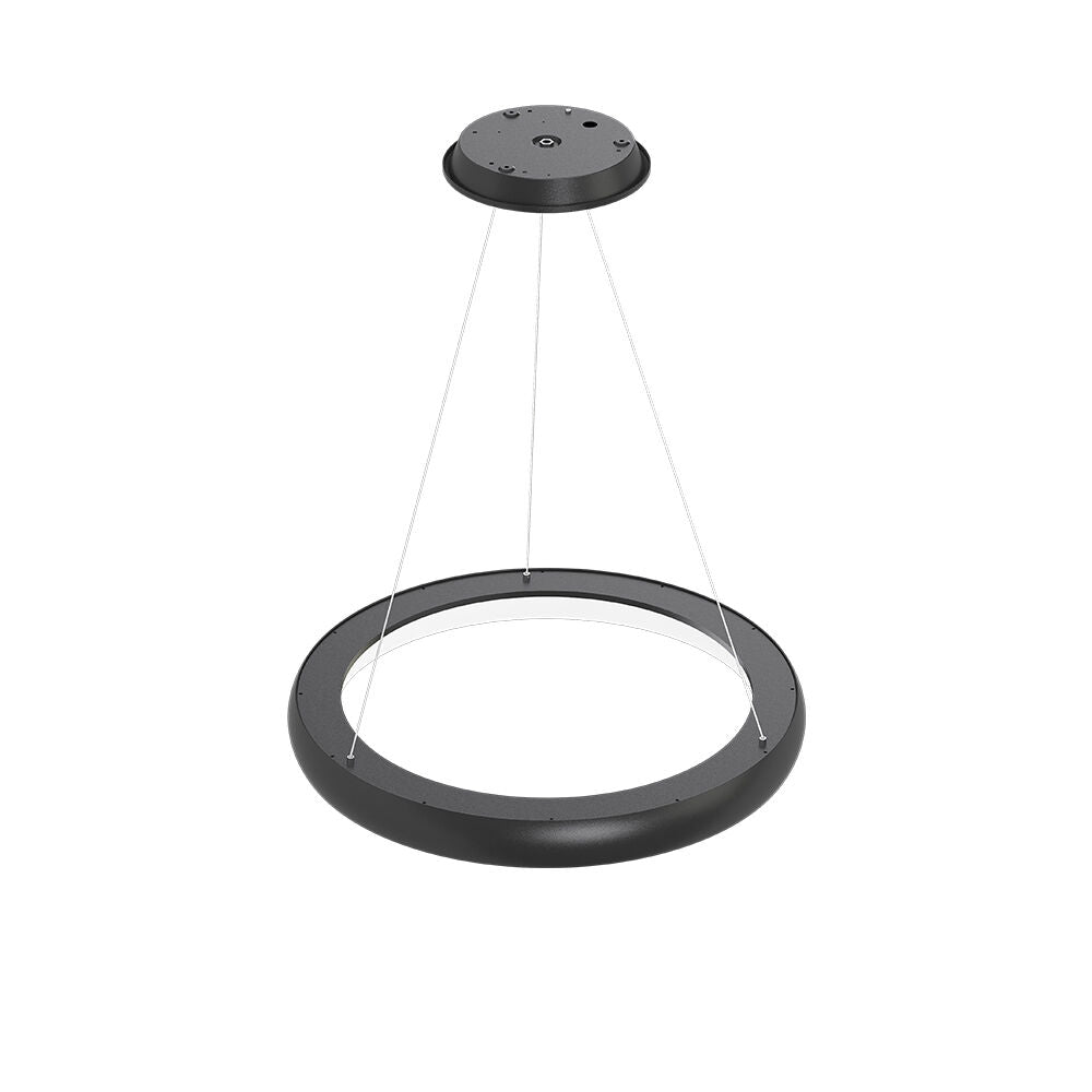 Lustra LED Suspendata BELLA Black, 3 Lumini din buton Echivalent 500W