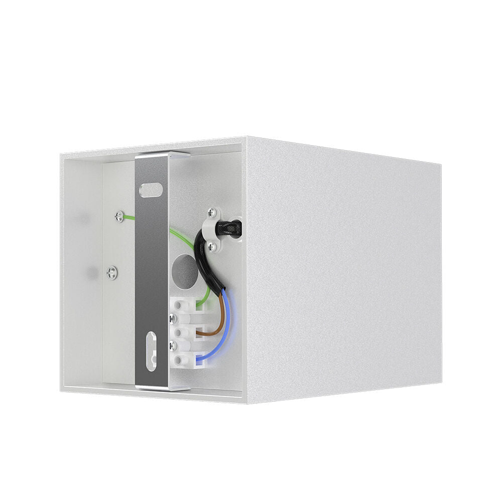 Spot Aplicat Patrat Alb & Negru Dulie GU10 L80xH117mm