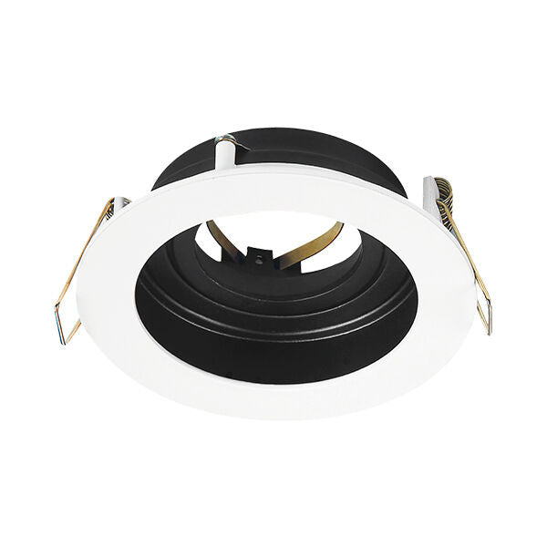 Spot Incastrat Rotund Fascicul Reglabil Alb & Negru Dulie MR16 Ø100x30mm