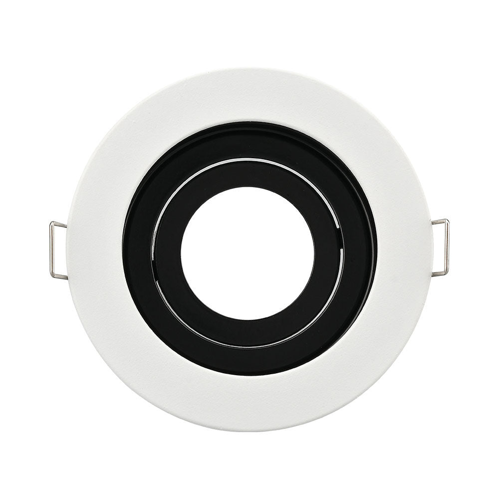 Spot Incastrat Rotund Fascicul Reglabil Alb & Negru Dulie MR16 Ø100x30mm