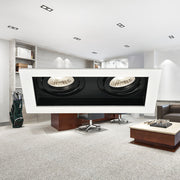 Spot Incastrat Dreptunghiular Fascicul Reglabil Alb & Negru Dulie 2xMR16 L185xH33mm