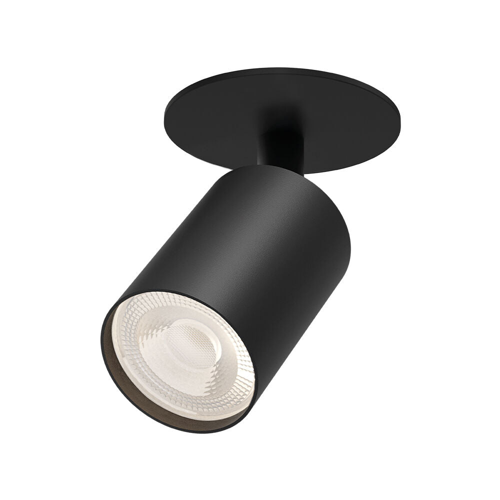 Spot Incastrat Orientabil Rotund Negru Dulie GU10 Ø55x83mm