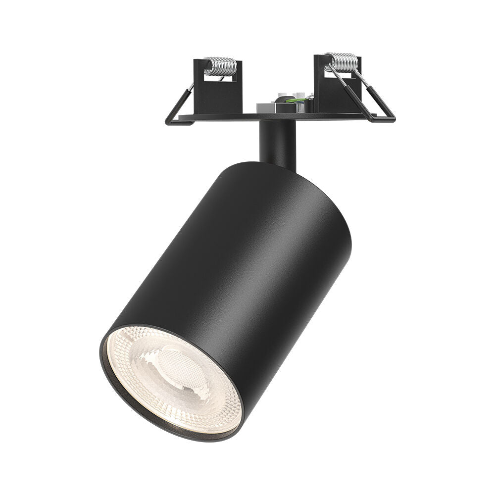 Spot Incastrat Orientabil Rotund Negru Dulie GU10 Ø55x83mm