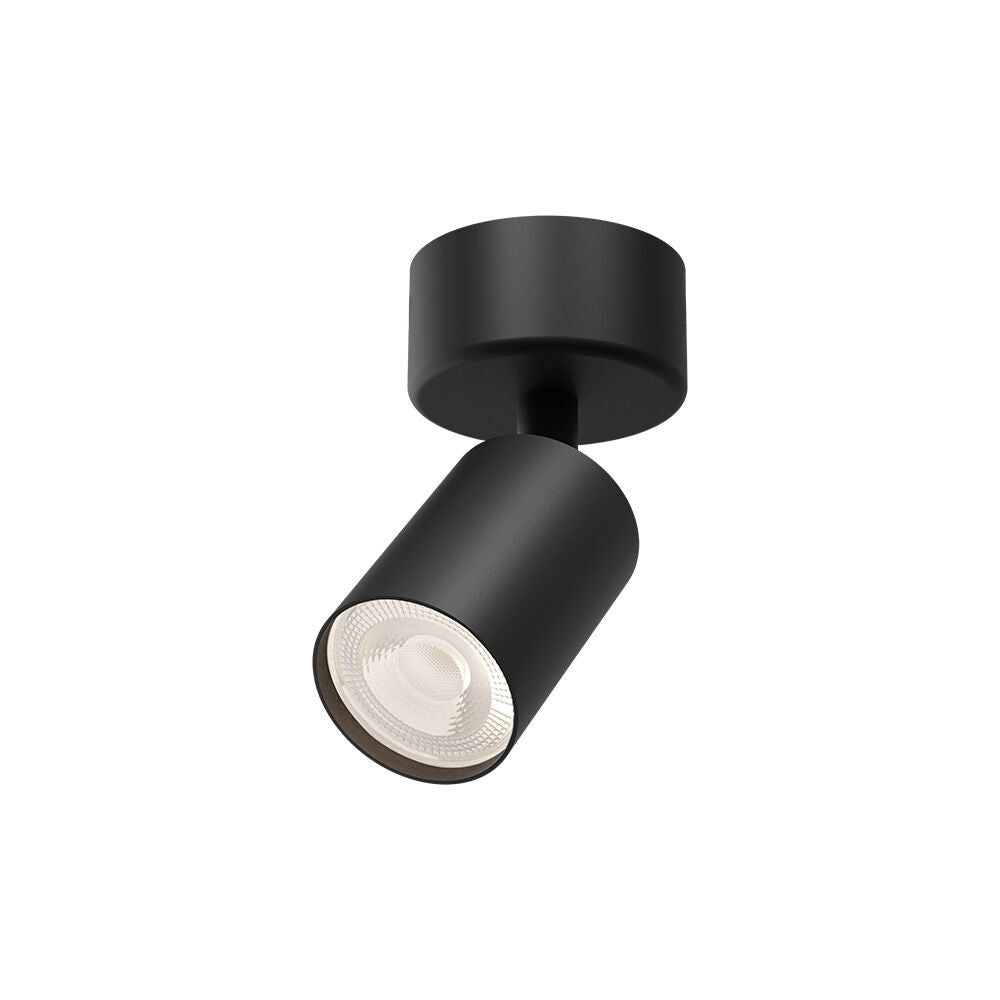 Spot Aplicat Orientabil Rotund Negru Dulie GU10 Ø60x130mm
