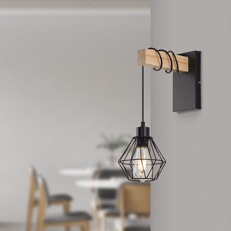 Aplica WOL Black & Brown 1xE27