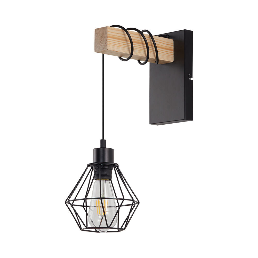 Aplica WOL Black & Brown 1xE27