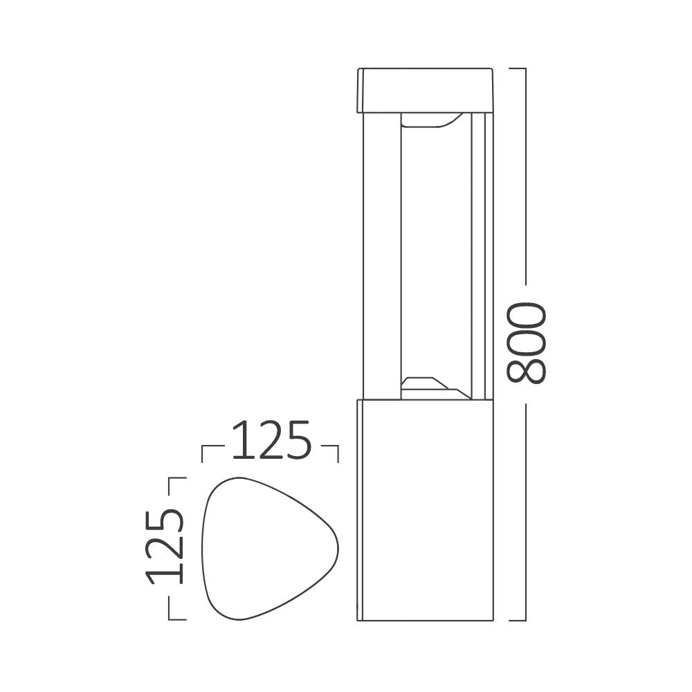 Stalp De Gradina LED DALLAS 80CM