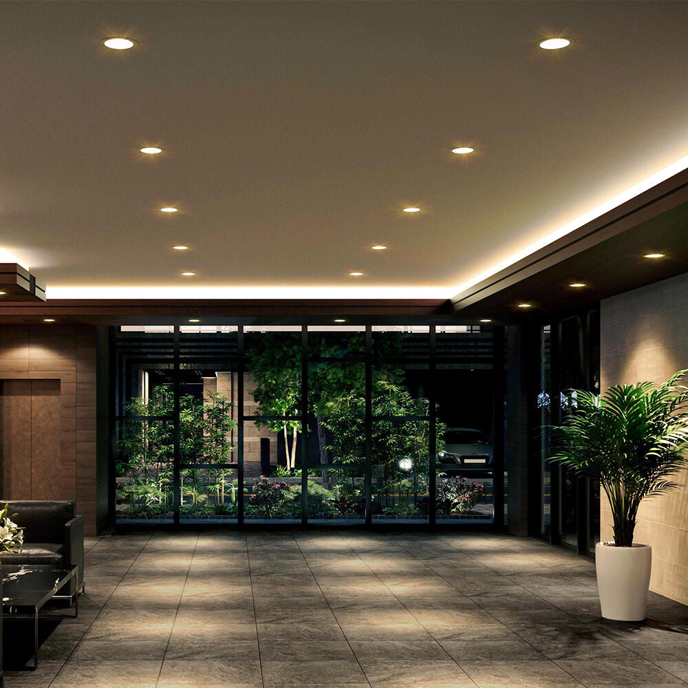 Spot LED 14W Incastrabil CCT cu 3 Lumini Rotund Alb pentru Exterior IP54