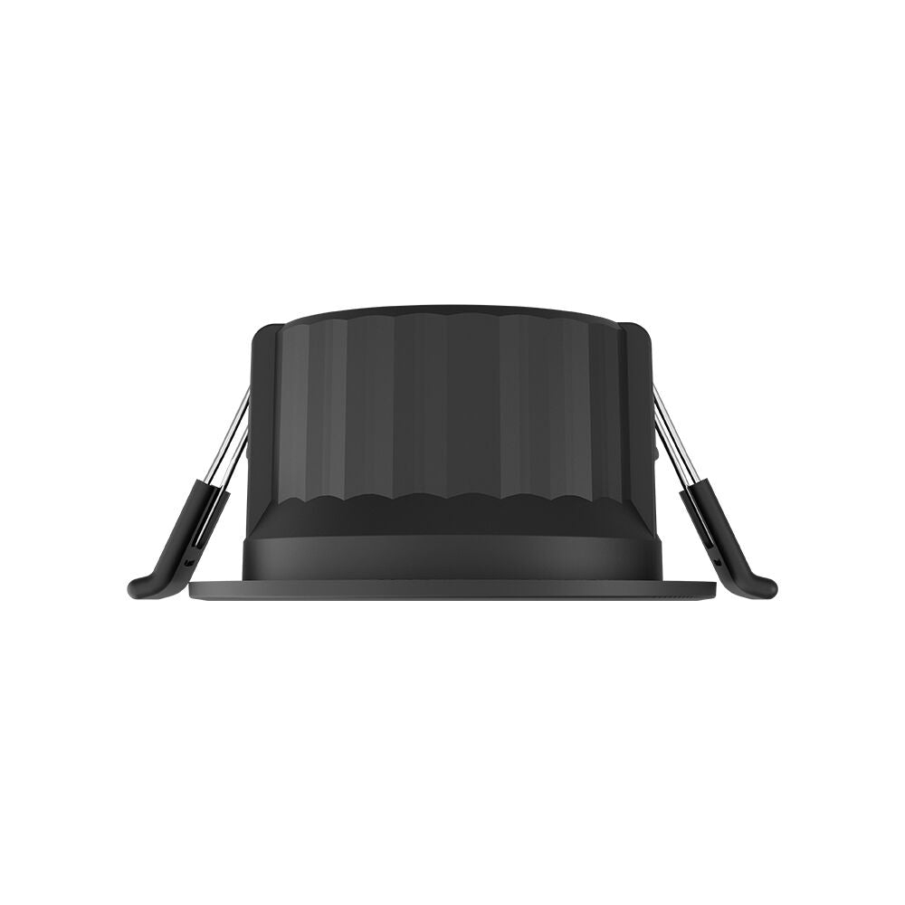 Spot LED 9W Incastrabil CCT cu 3 Lumini Rotund Negru pentru Exterior IP54