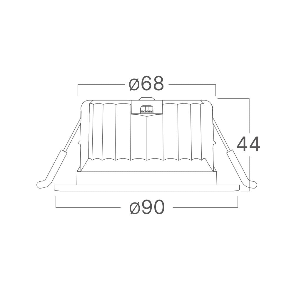 Spot LED 9W Incastrabil CCT cu 3 Lumini Rotund Alb pentru Exterior IP54