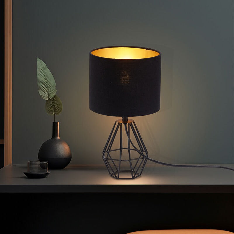 Veioza Decorativa MYNA Black 1xE14