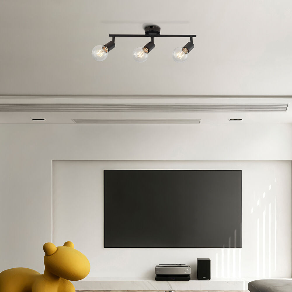 Lustra SERY cu 3 Spoturi Reglabile Black