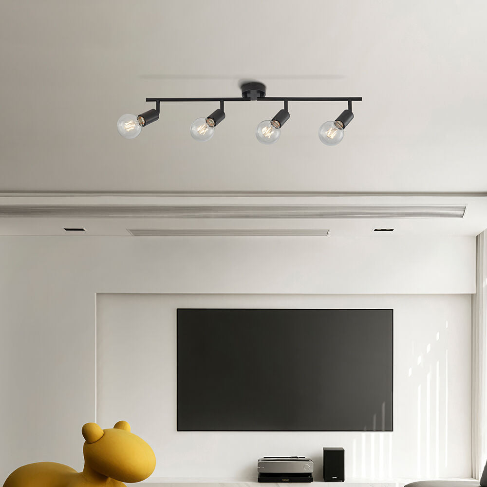 Lustra SERY cu 4 Spoturi Reglabile Black