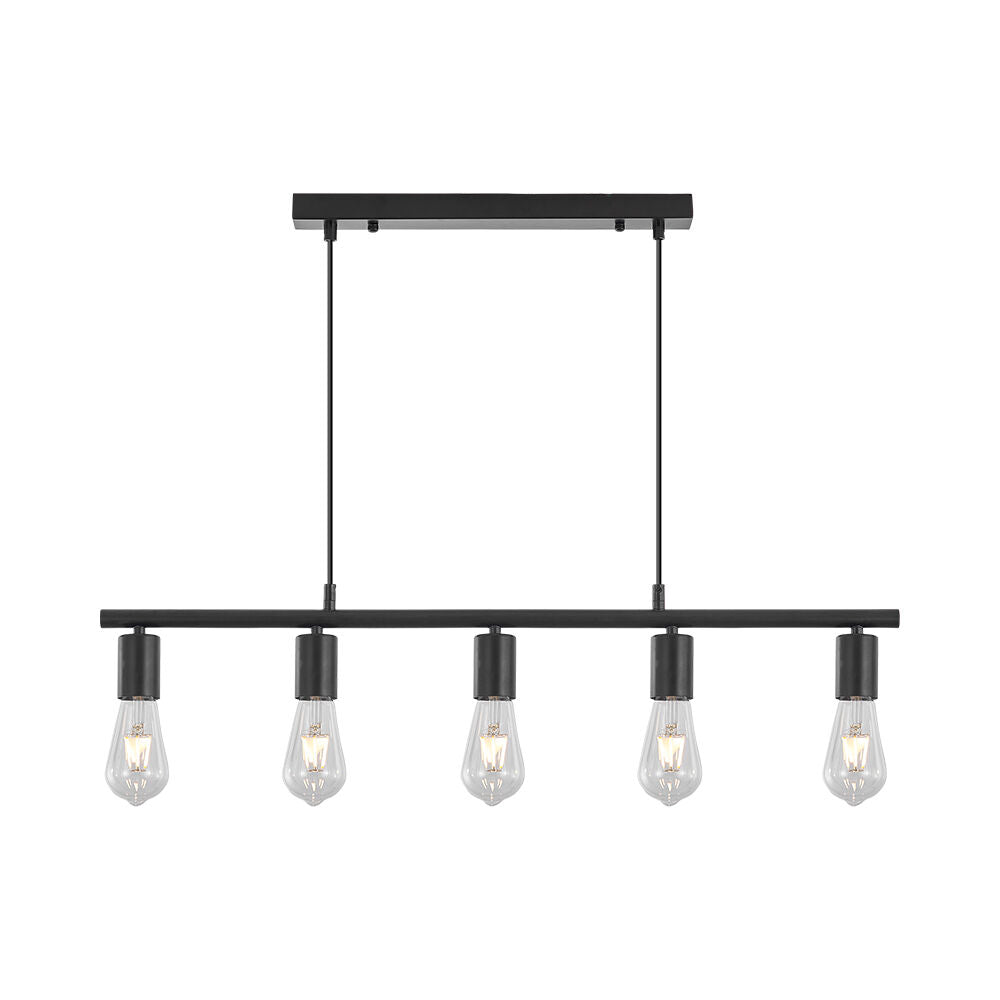 Lustra Suspendata SERY Line Black 5xE27