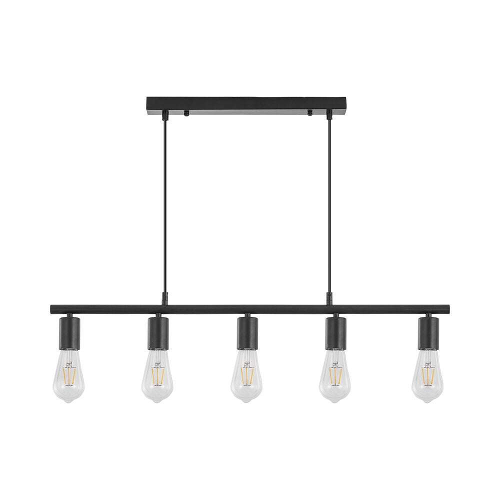 Lustra Suspendata SERY Line Black 5xE27