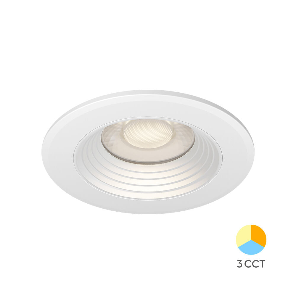 Spot LED Incastrabil Rotund Alb cu 3 Lumini ⌀8.5CM