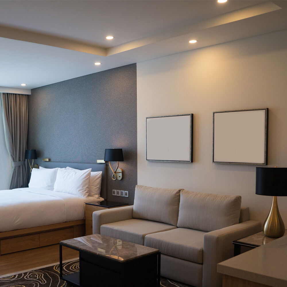 Spot LED Incastrabil Rotund Alb cu 3 Lumini ⌀8.5CM