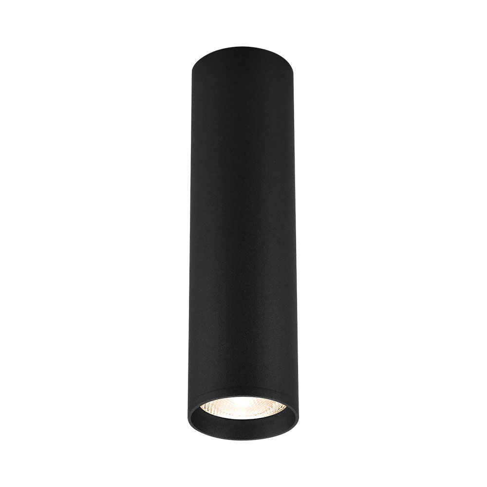 Spot Aplicat Rotund Negru Dulie GU10 Ø55x200mm