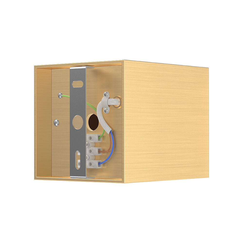 Spot Aplicat Patrat Fascicul Reglabil Auriu Dulie GU10 L80xH100mm led ceiling light