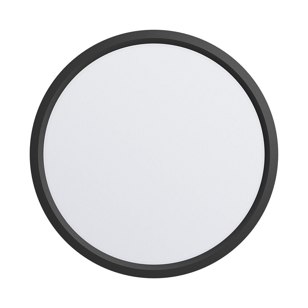 Plafoniera LED Zetta 50CM Neagra IP40 3 Lumini Echivalent 400W