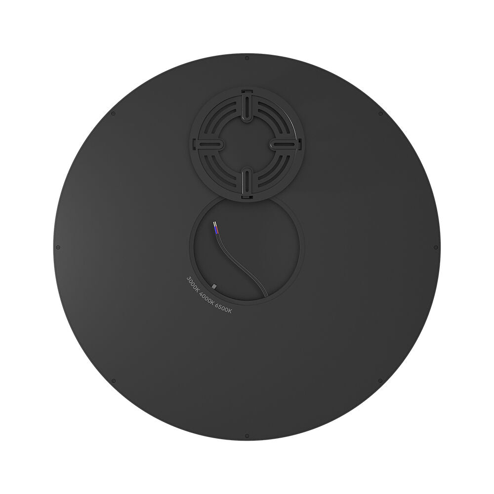 Plafoniera LED Zetta 50CM Neagra IP40 3 Lumini Echivalent 400W