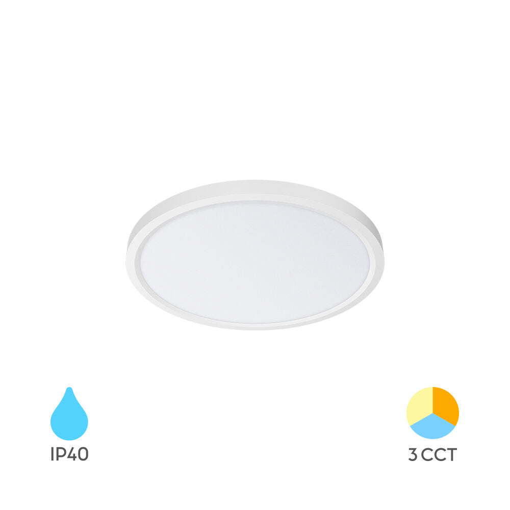 Plafoniera LED Baie Zetta 20W 23cm IP40 3 Lumini White Echivalent 160W