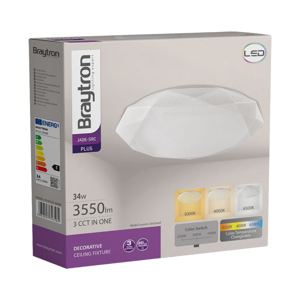 Plafoniera LED 34W Diamond Echivalent 400W 39CM