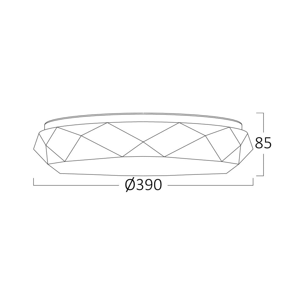 Plafoniera LED 34W Diamond Echivalent 400W 39CM