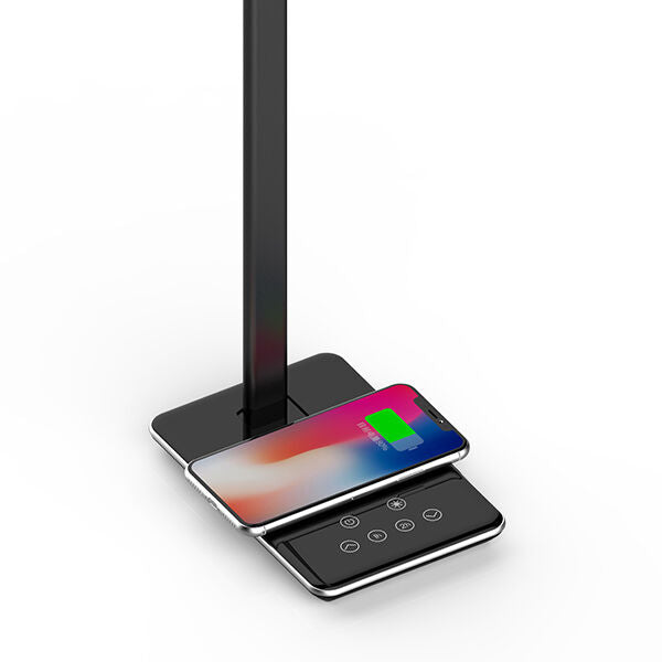 Veioza LED Neagra Dimabila Incarcare Wireless 3 Tipuri de Lumina 50CM