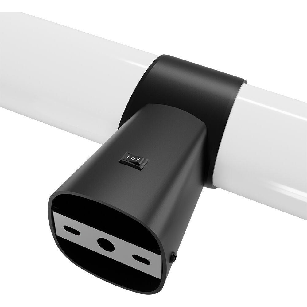 Aplica LED Baie 16W ORVIA Neagra 60cm 3 Lumini din Buton
