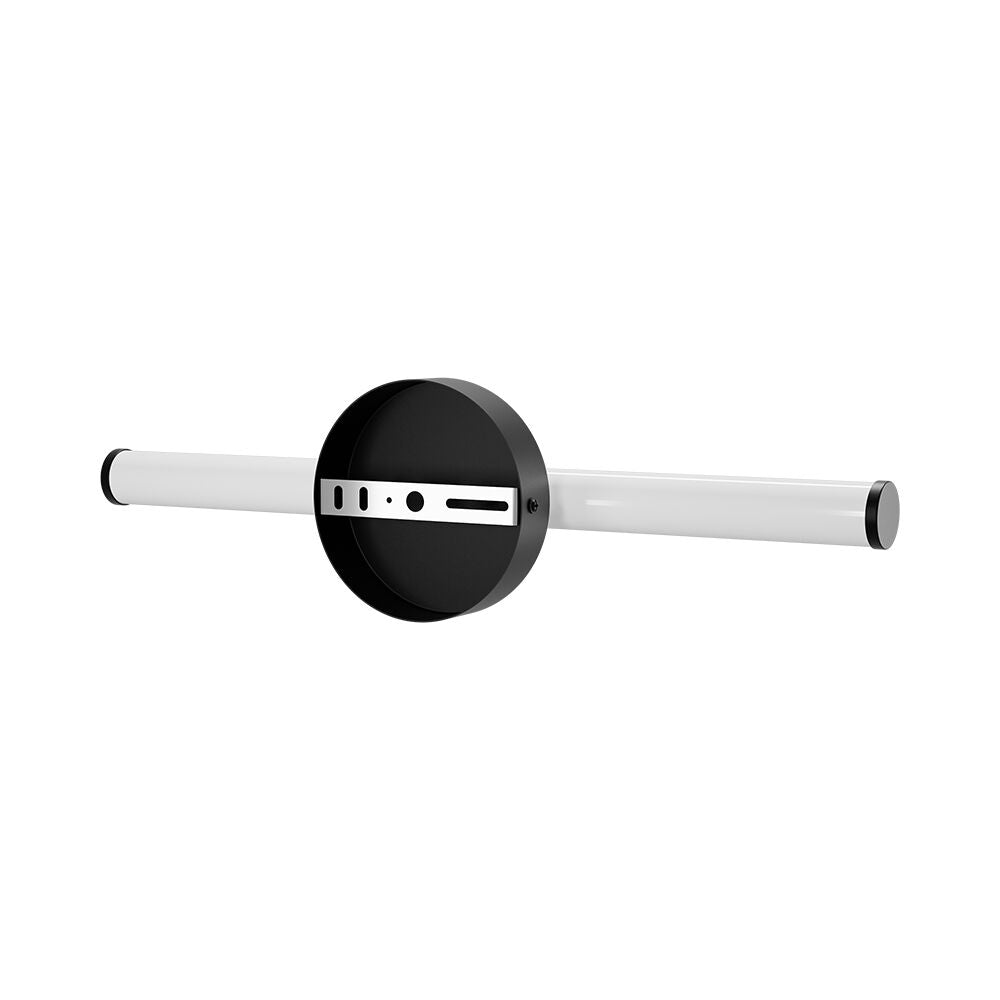 Aplica LED Baie 7W ELVORA Neagra 45cm 3 Lumini din Buton