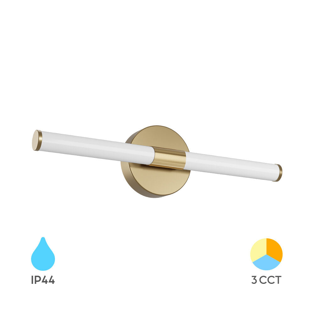Aplica LED Baie 7W ELVORA Aurie 45cm 3 Lumini din Buton