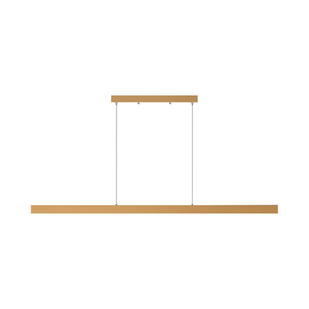 Lustra LED Suspendata Liniara Gold LINA 120cm 3 Lumini din Buton Echivalent 300W