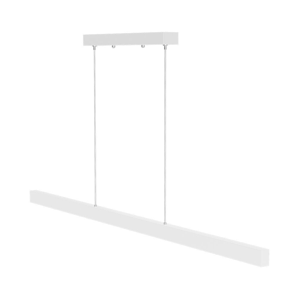Lustra LED Suspendata Liniara Alba LINA 120cm 3 Lumini din Buton Echivalent 300W